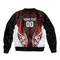 Counties Manukau 2026 Rugby Custom Sleeve Zip Bomber Jacket NZ Maori Silver Fern