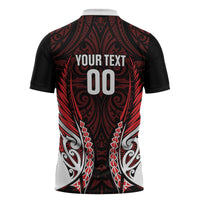 Counties Manukau 2026 Rugby Custom Zipper Polo Shirt NZ Maori Silver Fern LT14 - Polynesian Pride