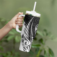 Hawke's Bay 2026 Rugby Custom Tumbler With Handle NZ Maori Silver Fern