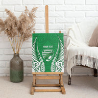 Manawatu 2026 Rugby Custom Canvas Wall Art NZ Maori Silver Fern