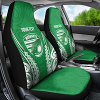 Manawatu 2026 Rugby Custom Car Seat Cover NZ Maori Silver Fern LT14 - Polynesian Pride