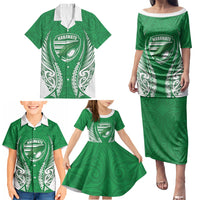 Manawatu 2026 Rugby Custom Family Matching Puletasi and Hawaiian Shirt NZ Maori Silver Fern LT14 - Polynesian Pride