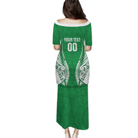 Manawatu 2026 Rugby Custom Family Matching Puletasi and Hawaiian Shirt NZ Maori Silver Fern