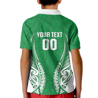 Manawatu 2026 Rugby Custom Kid Polo Shirt NZ Maori Silver Fern LT14 - Polynesian Pride