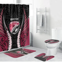 North Harbour 2026 Rugby Custom Bathroom Set NZ Maori Silver Fern