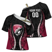 North Harbour 2026 Rugby Custom Cross Shoulder Shirt NZ Maori Silver Fern