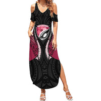 North Harbour 2026 Rugby Custom Family Matching Summer Maxi Dress and Hawaiian Shirt NZ Maori Silver Fern