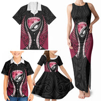 North Harbour 2026 Rugby Custom Family Matching Tank Maxi Dress and Hawaiian Shirt NZ Maori Silver Fern LT14 - Polynesian Pride