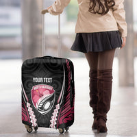 North Harbour 2026 Rugby Custom Luggage Cover NZ Maori Silver Fern