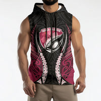 North Harbour 2026 Rugby Custom Sleeveless Zip Hoodie NZ Maori Silver Fern LT14 - Polynesian Pride