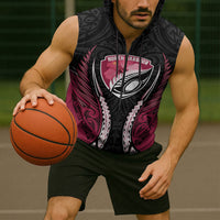 North Harbour 2026 Rugby Custom Sleeveless Zip Hoodie NZ Maori Silver Fern LT14 - Polynesian Pride