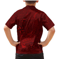 Oxblood Polynesia Family Matching Mermaid Dress and Hawaiian Shirt Hawaiian Tribal Hammerhead Shark Tattoo LT14 - Polynesian Pride