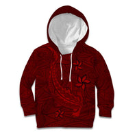 Oxblood Polynesia Kid Hoodie Hawaiian Tribal Hammerhead Shark Tattoo LT14 Hoodie Oxblood - Polynesian Pride