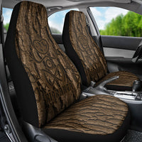 Kioranga Moriori New Zealand Car Seat Cover Kopi Rakau Carving Art LT14 - Polynesian Pride