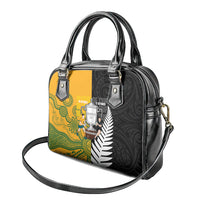 New Zealand Australia Rugby Bledisloe 2026 Shoulder Handbag Champion Trophy Maori Aboriginal Art LT14 - Polynesian Pride