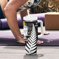 New Zealand Australia Rugby Bledisloe 2026 Tumbler With Handle Champion Trophy Maori Aboriginal Art LT14 - Polynesian Pride