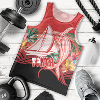 Vavau Sailing Festival Tonga Personalised Men Tank Top Humpback Whale Sailboat Tropical Vibes LT14 - Polynesian Pride