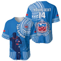 Custom Samoa Rugby Baseball Jersey Pacific 2023 Go Toa Samoa LT14 - Polynesian Pride