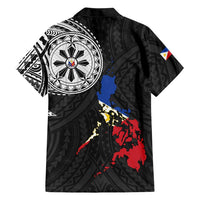 Philippines Strong Family Matching Long Sleeve Bodycon Dress and Hawaiian Shirt Filipino Map Polynesian Tattoo LT14 - Polynesian Pride