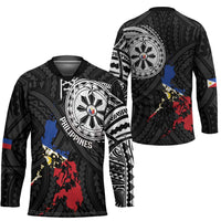 Philippines Strong Hockey Jersey Filipino Map Polynesian Tattoo - Polynesian Pride