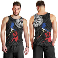 Philippines Strong Men Tank Top Filipino Map Polynesian Tattoo - Polynesian Pride