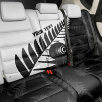 New Zealand Lawn Bowls Custom Back Car Seat Cover Aotearoa Silver Fern - Polynesian Pride