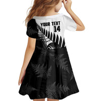 New Zealand Lawn Bowls Custom Family Matching Long Sleeve Bodycon Dress and Hawaiian Shirt Aotearoa Silver Fern LT14 - Polynesian Pride
