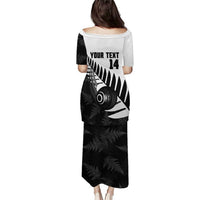 New Zealand Lawn Bowls Custom Family Matching Puletasi and Hawaiian Shirt Aotearoa Silver Fern LT14 - Polynesian Pride