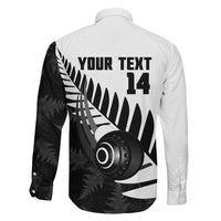 New Zealand Lawn Bowls Custom Family Matching Short Sleeve Bodycon Dress and Hawaiian Shirt Aotearoa Silver Fern LT14 - Polynesian Pride