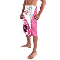 New Zealand Lawn Bowls Breast Cancer Custom Lavalava Aotearoa Maori Silver Fern Pink Ribbon - Polynesian Pride