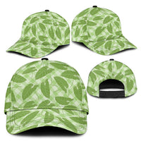 Green Hawaii Kalo Palaka Motifs Classic Cap Hawaiian Taro Leaves Elegant Vibes