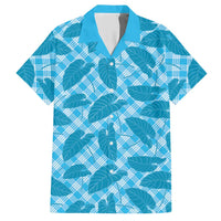 Blue Hawaii Kalo Palaka Motifs Hawaiian Shirt Hawaiian Taro Leaves Elegant Vibes LT14 Blue - Polynesian Pride