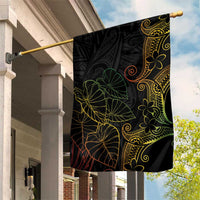 Aloha Hawaii Kalo Garden Flag Reggae Taro Polynesian Pattern - Polynesian Pride