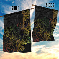 Aloha Hawaii Kalo Garden Flag Reggae Taro Polynesian Pattern - Polynesian Pride