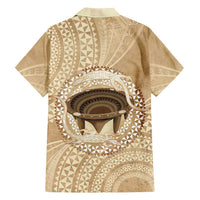 Tonga Skink Kava Bowl Family Matching Tank Maxi Dress and Hawaiian Shirt Vintage Tongan Ngatu Pattern LT14 - Polynesian Pride