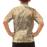 Tonga Ngatu Turtle Family Matching Summer Maxi Dress and Hawaiian Shirt Vintage Tongan Tapa Cloth LT14 - Polynesian Pride