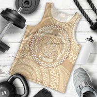 Tonga Ngatu Turtle Men Tank Top Vintage Tongan Tapa Cloth
