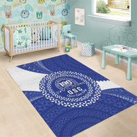Queen Salote College 100th Anniversary Personalized Area Rug Est 1926 Kolisi Fefine Tongan Ngatu Pattern