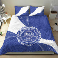 Queen Salote College 100th Anniversary Personalized Bedding Set Est 1926 Kolisi Fefine Tongan Ngatu Pattern
