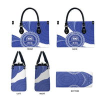 Queen Salote College 100th Anniversary Personalized Leather Bag Est 1926 Kolisi Fefine Tongan Ngatu Pattern