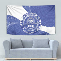 Queen Salote College 100th Anniversary Personalized Tapestry Est 1926 Kolisi Fefine Tongan Ngatu Pattern