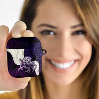 Purple Galaxy Polynesia Tribal Octopus Tattoo AirPods Case Pikake Lei Polynesian Pattern