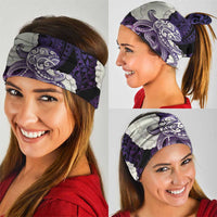 Purple Galaxy Polynesia Tribal Octopus Tattoo Neck Gaiter Pikake Lei Polynesian Pattern