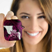 Pink Galaxy Polynesia Tribal Octopus Tattoo AirPods Case Pikake Lei Polynesian Pattern