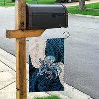 Blue Galaxy Polynesia Tribal Octopus Tattoo Garden Flag Pikake Lei Polynesian Pattern