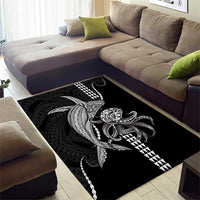 Kanaloa Aloha Hawaii Area Rug Humpback Whale Octopus Tattoo Kakau Pattern