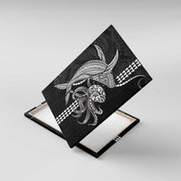 Kanaloa Aloha Hawaii Canvas Wall Art Humpback Whale Octopus Tattoo Kakau Pattern