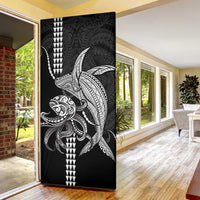 Kanaloa Aloha Hawaii Door Cover Humpback Whale Octopus Tattoo Kakau Pattern