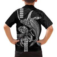 Kanaloa Aloha Hawaii Hawaiian Shirt Humpback Whale Octopus Tattoo Kakau Pattern