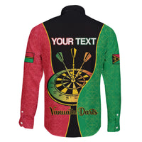 Personalised Vanuatu Darts Family Matching Off Shoulder Short Dress and Hawaiian Shirt Happiness Is A Tight Threesome Sand Drawing Art LT14 - Polynesian Pride